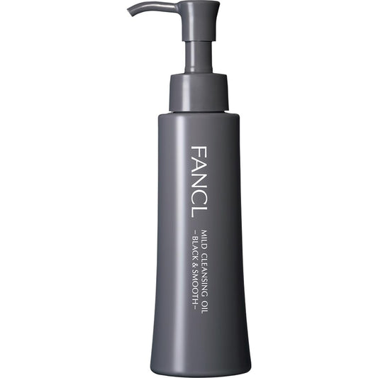FANCL Mild Cleansing Oil, Black & Smooth, 4.2 fl oz (120 ml) x 1 Bottle, Approx. 60 Servings, Additive-Free, For Dirt and Blackheads (1, OP-IFA002)